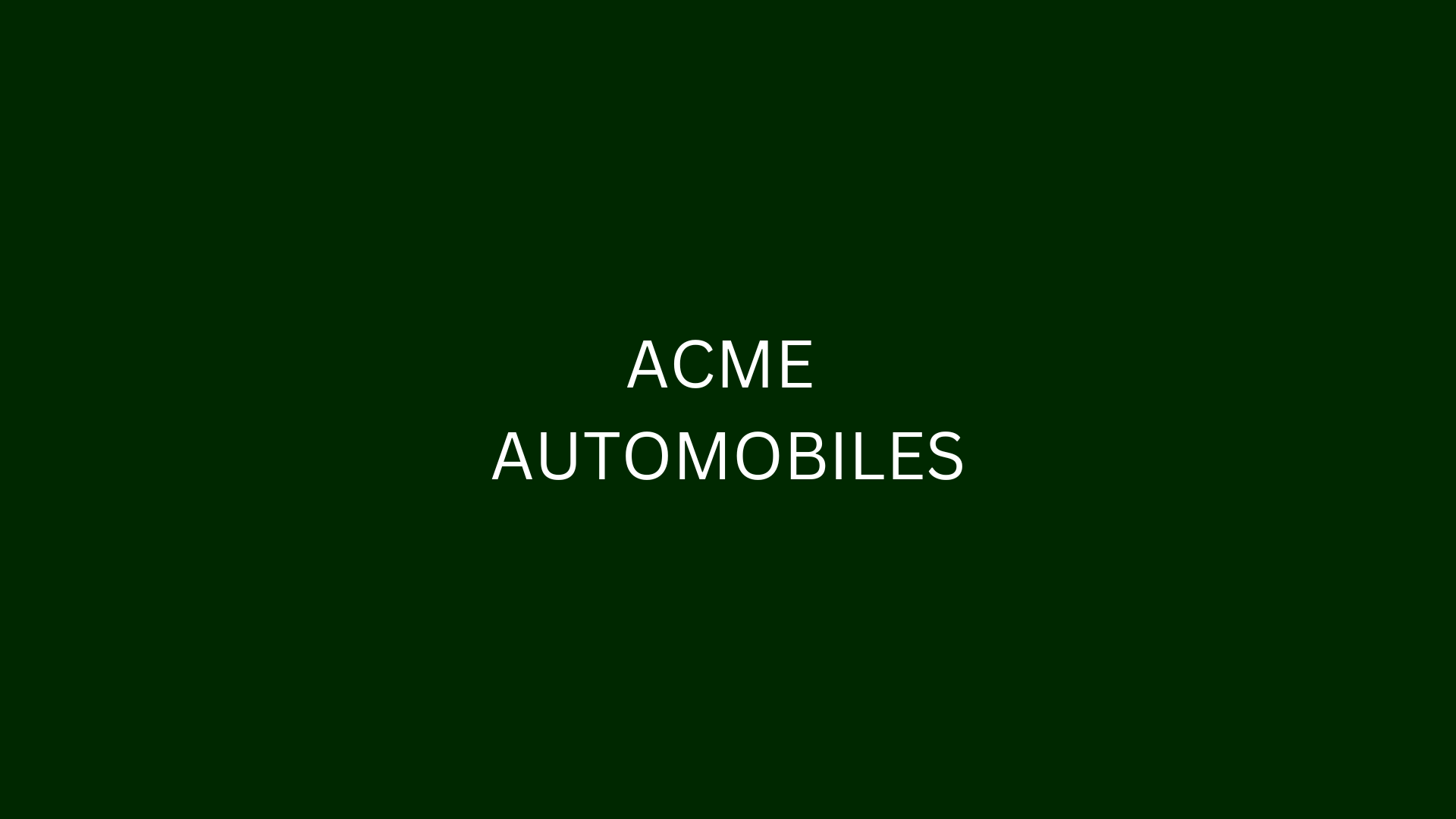 Acme Automobiles